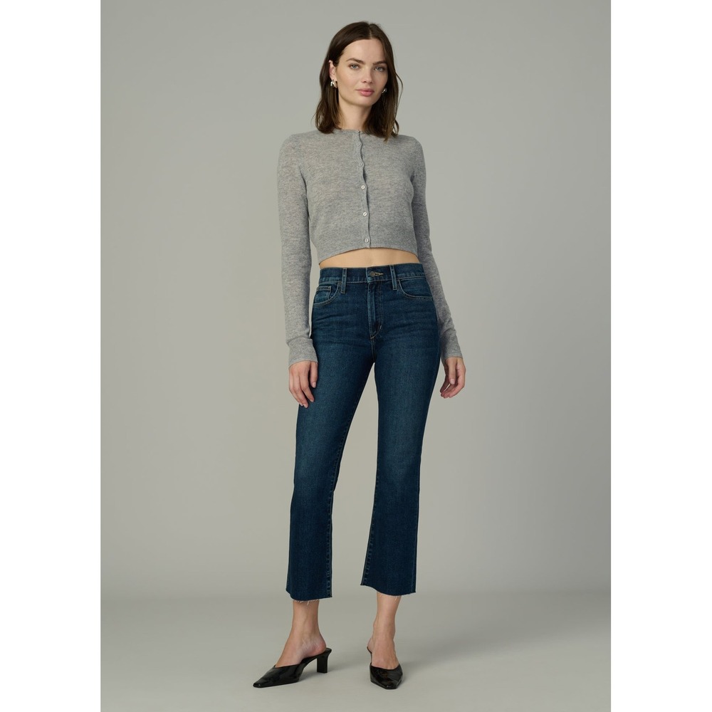 Joes Jeans High Rise Crop Bootcut Medium Wash Flare Capri's Womens Size 25